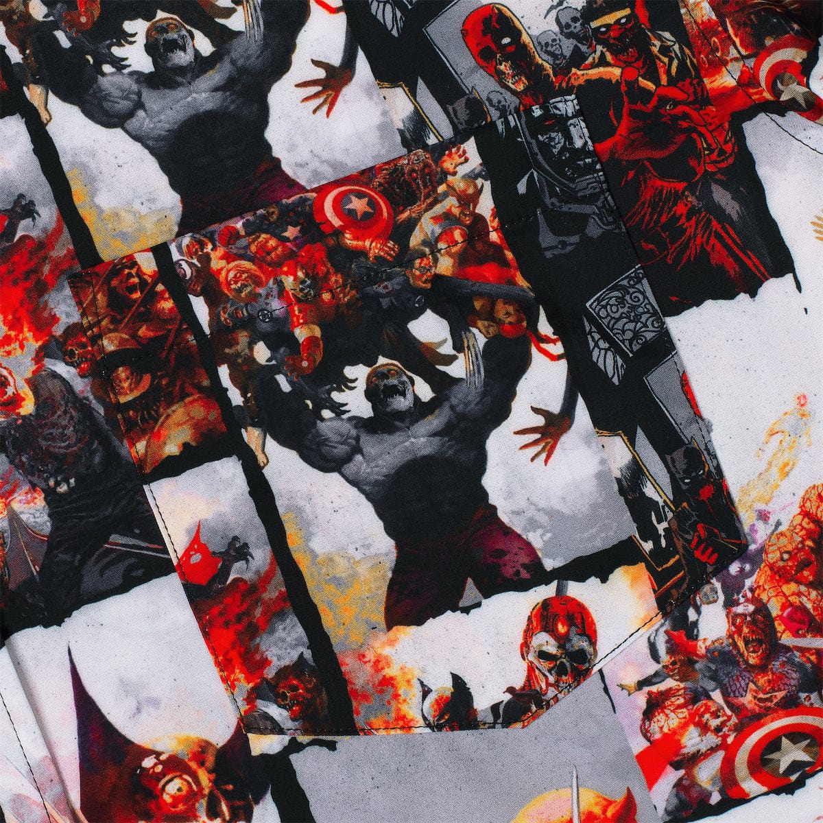 Marvel Zombies "Horrifying Heroes" – KUNUFLEX Short Sleeve Shirt - Image 5