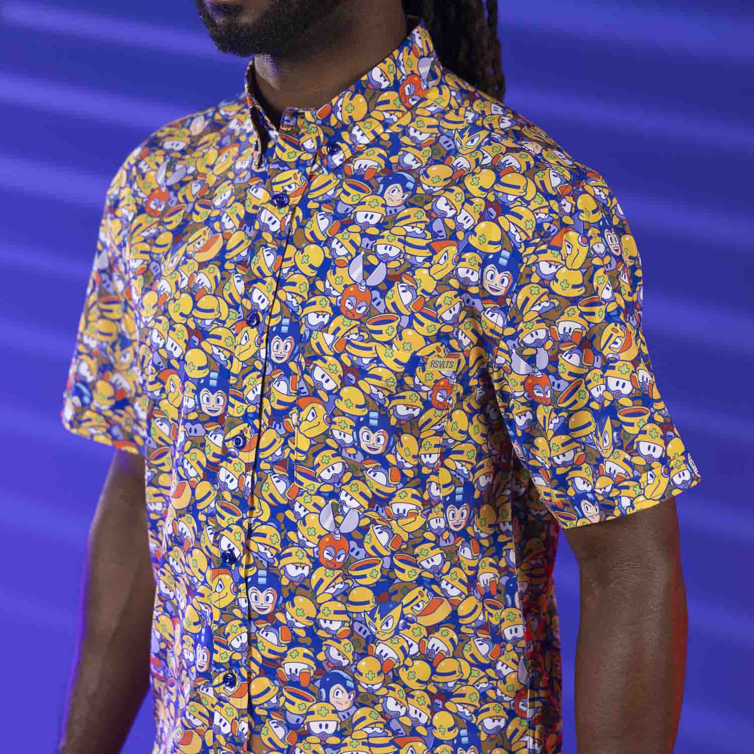 Mega Man "Metall Heads" – KUNUFLEX Short Sleeve Shirt - Image 4