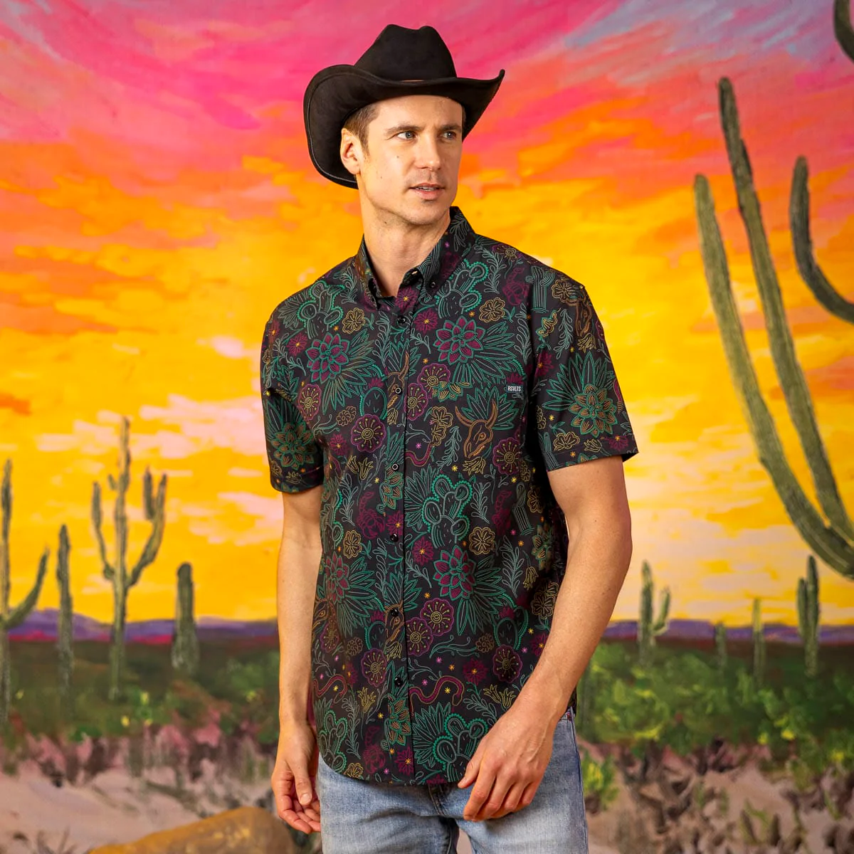 Midnight Mesa – KUNUFLEX Short Sleeve Shirt - Image 3