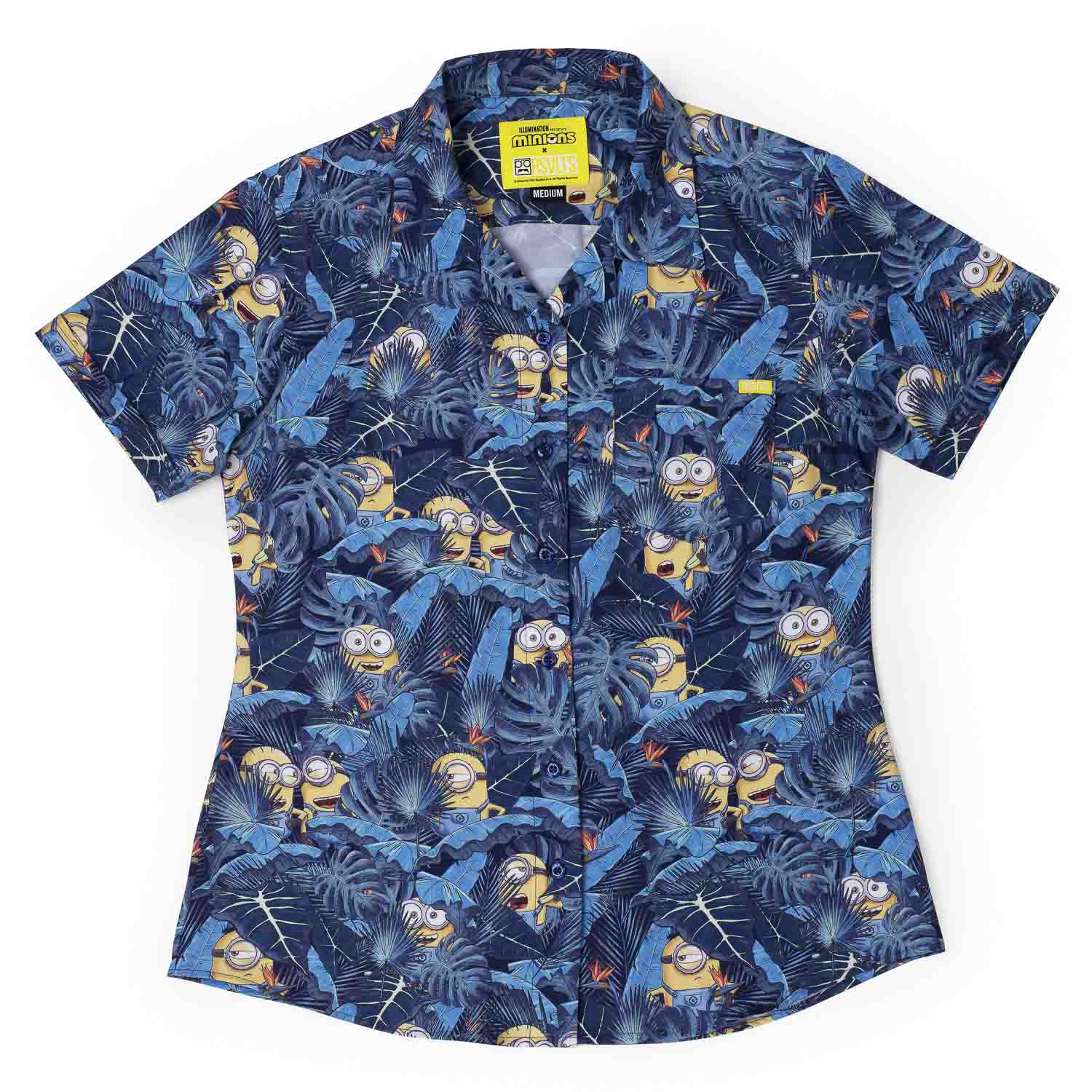 Minions “In Search of BA NA NA” – Women's KUNUFLEX Short Sleeve Shirt - Image 2
