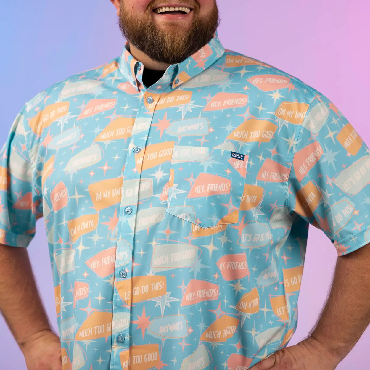 Paging Mr. Morrow "Phrasing Mr. Morrow" – KUNUFLEX Short Sleeve Shirt - Image 7