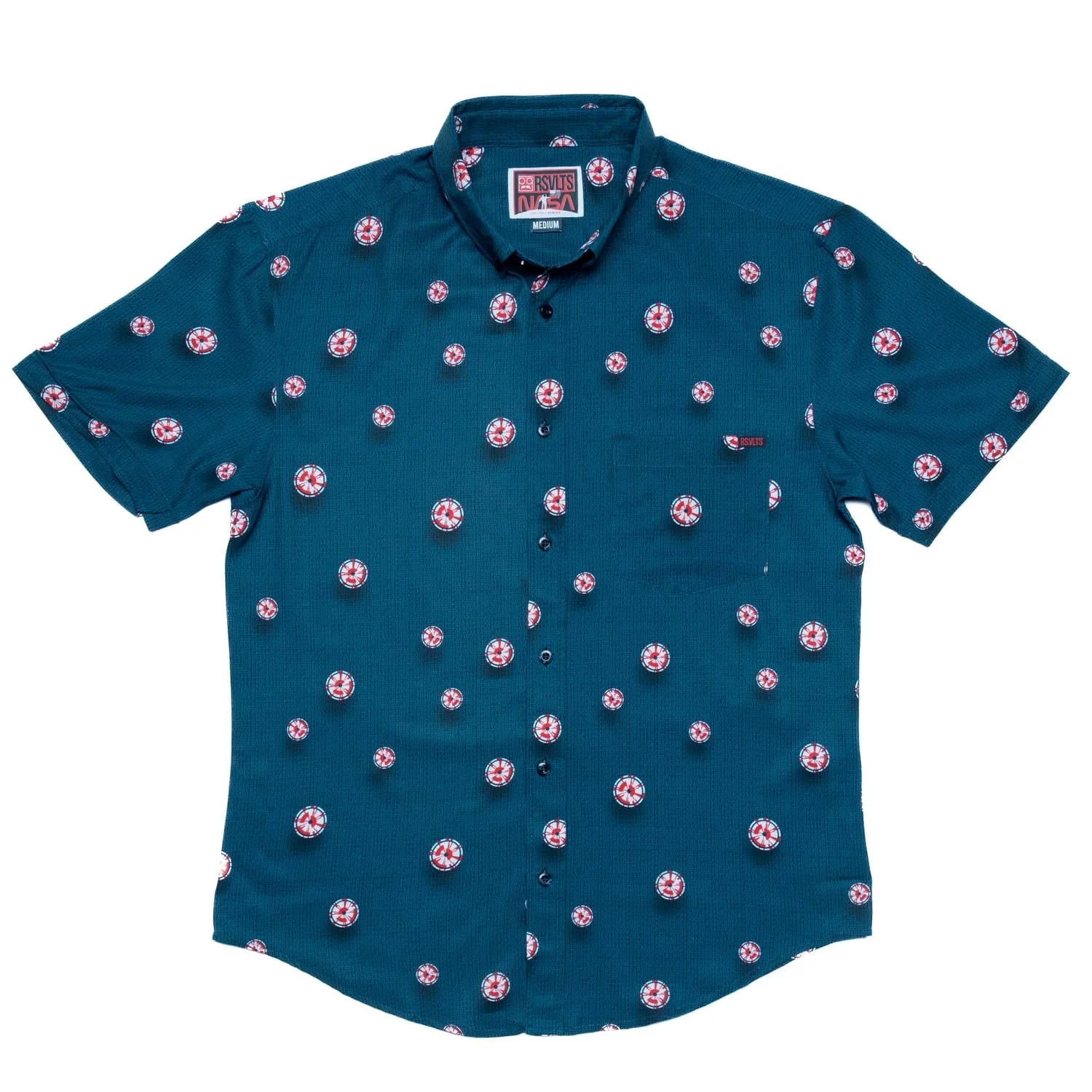 NASA "Dare Mighty Things" – KUNUFLEX Short Sleeve Shirt - Image 2