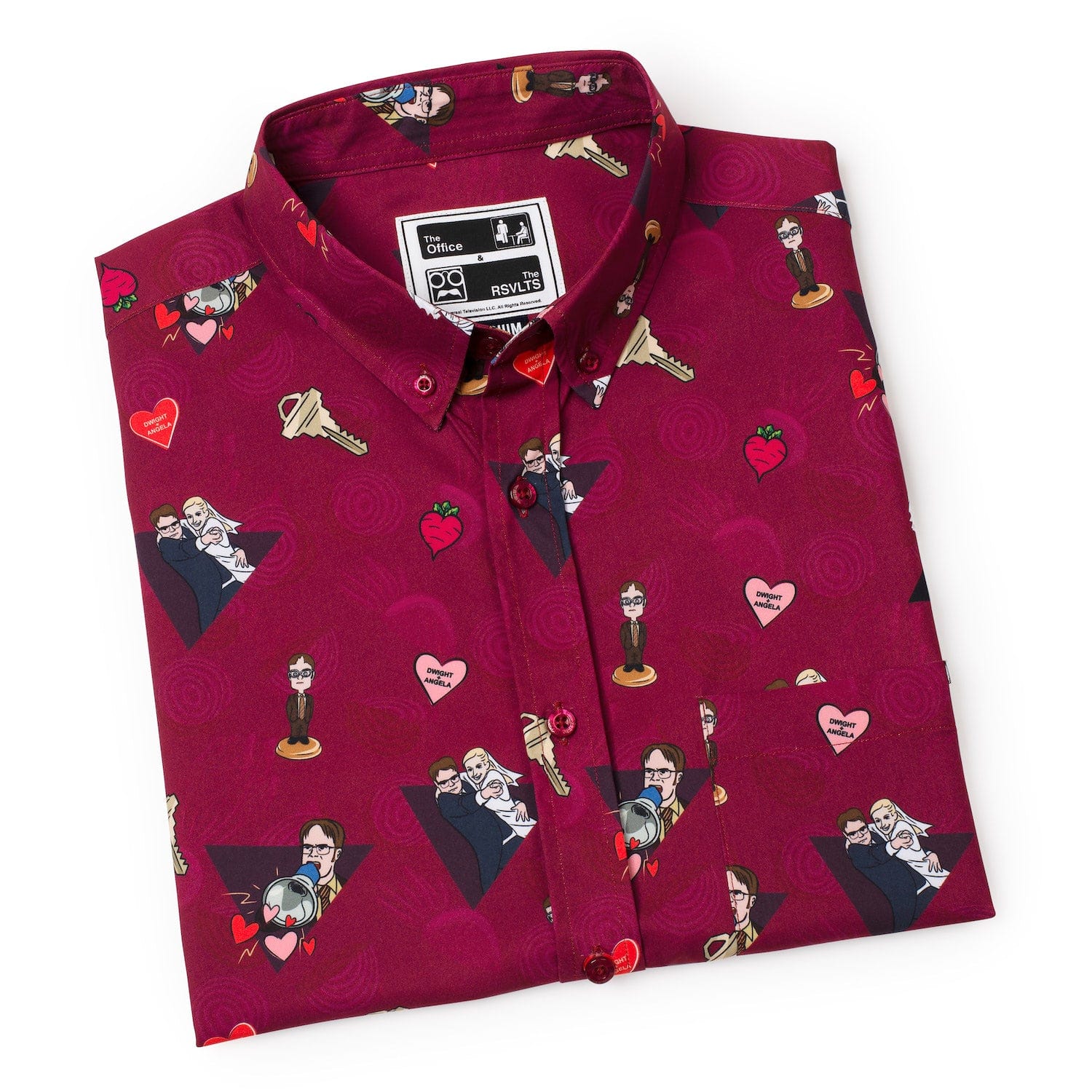The Office "Heartbeets" – KUNUFLEX Short Sleeve Shirt - Image 7