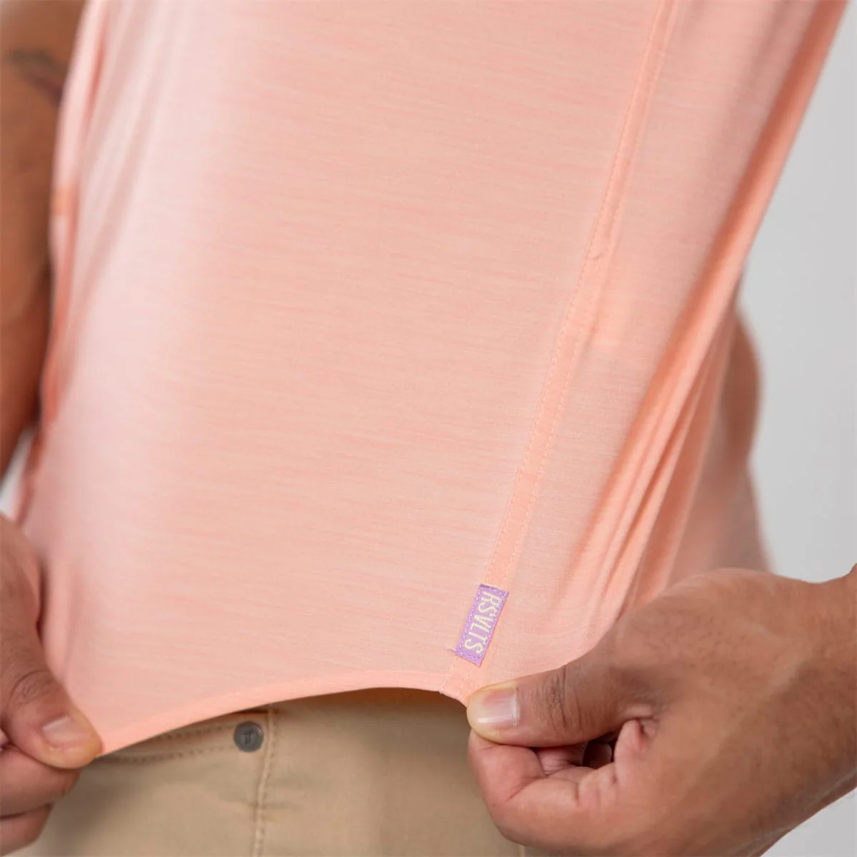 Peach Chaos – KUNUFLEX Short Sleeve Shirt - Image 6