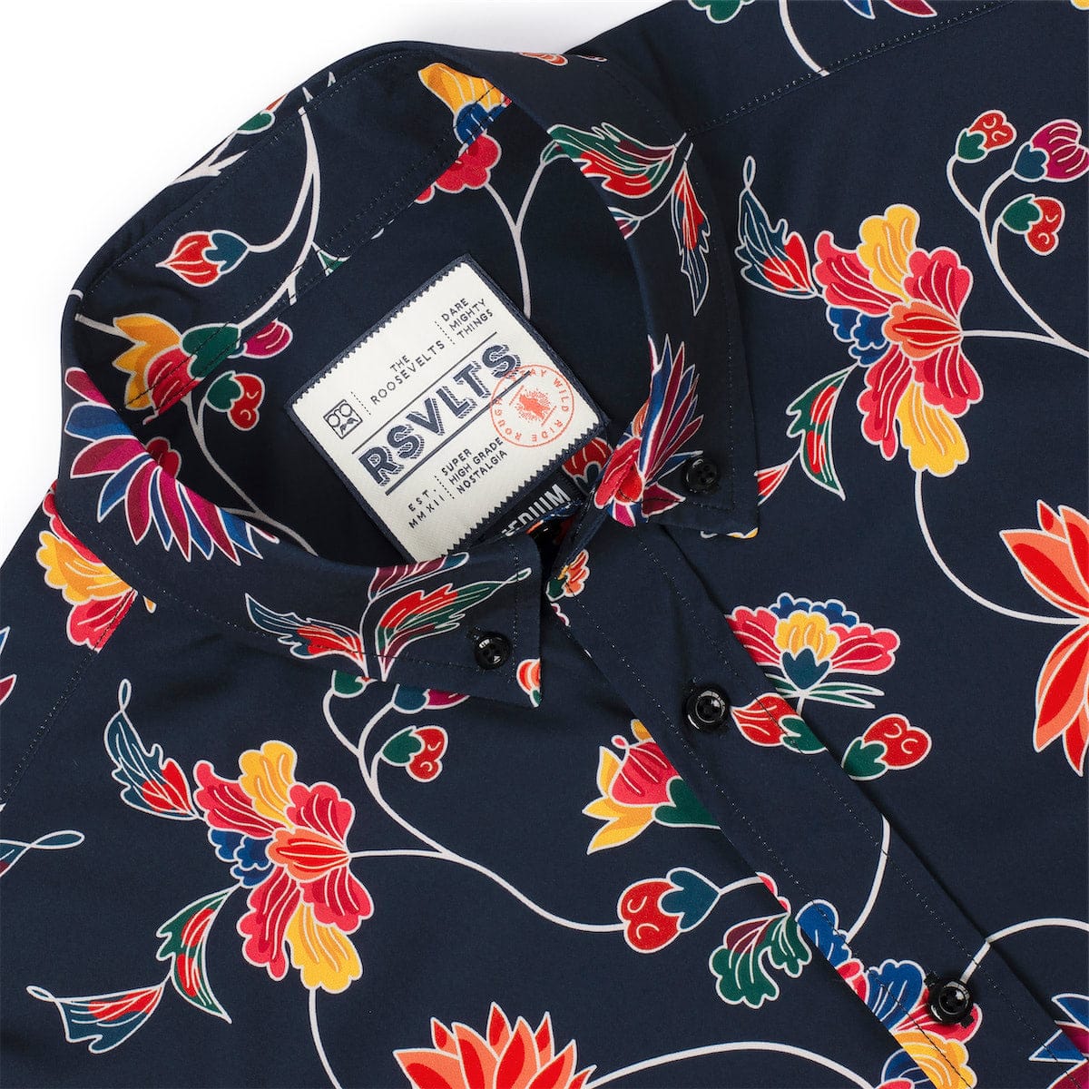 Retro Vines – KUNUFLEX Short Sleeve Shirt - Image 6