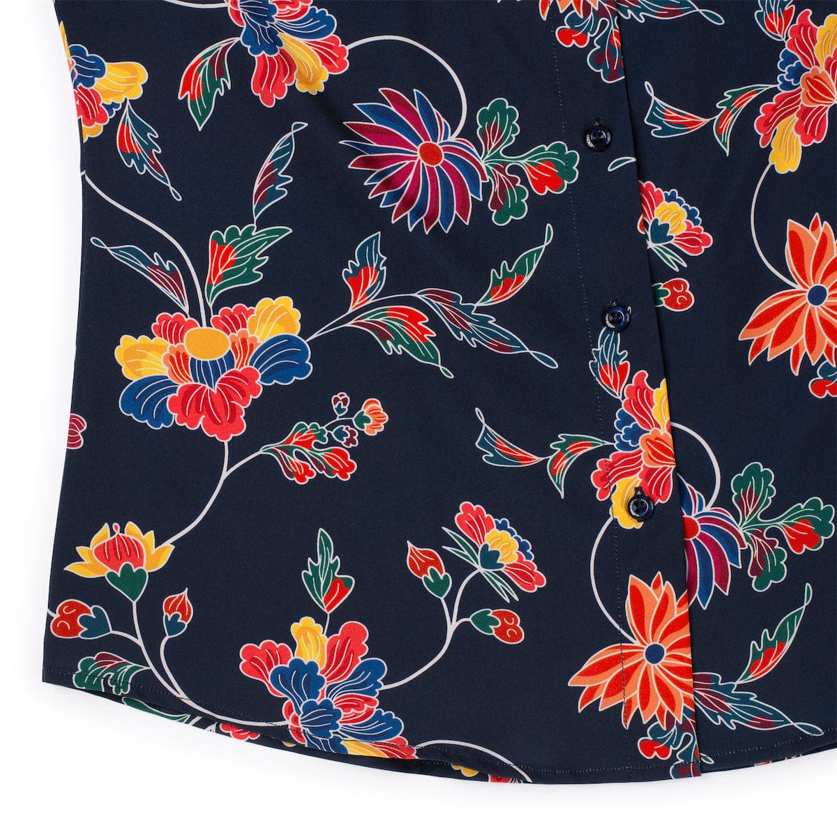 Retro Vines – Women's KUNUFLEX Short Sleeve Shirt - Image 7