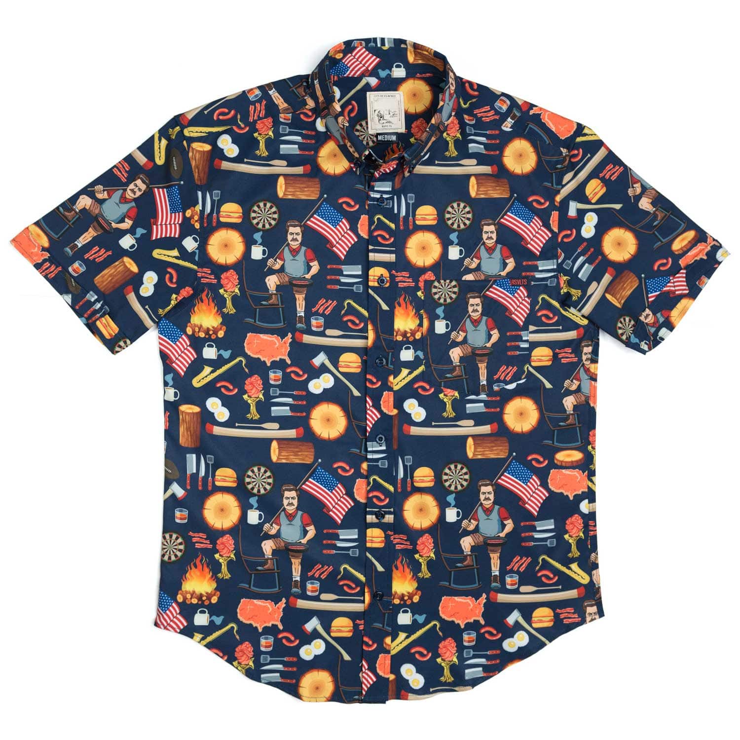 Ron Swanson's Shirt of Greatness – KUNUFLEX Short Sleeve Shirt - Image 3