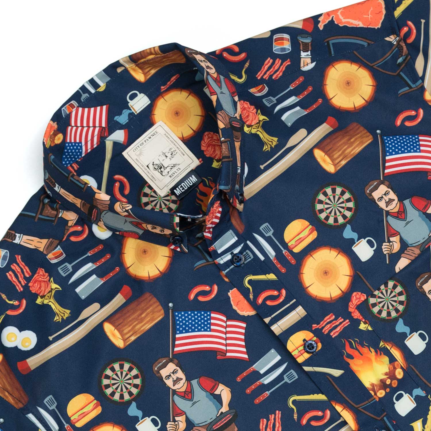 Ron Swanson's Shirt of Greatness – KUNUFLEX Short Sleeve Shirt - Image 4