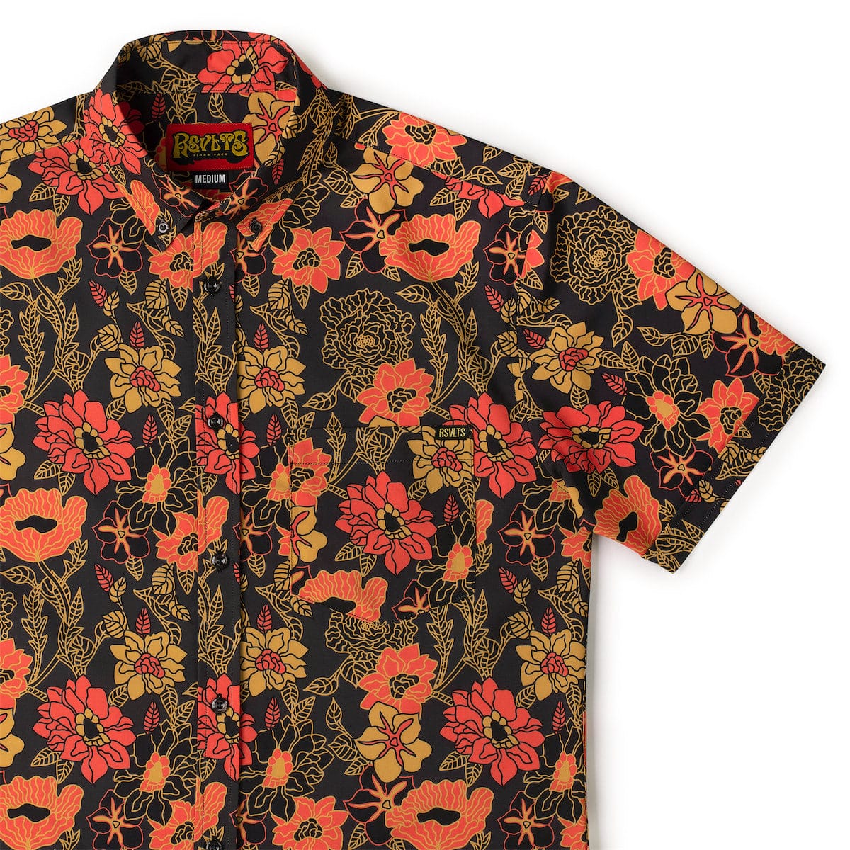 ‘70s Retro "Bustle in Your Hedgerow" – KUNUFLEX Short Sleeve Shirt - Image 2