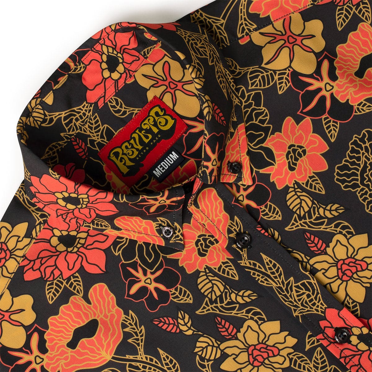 ‘70s Retro "Bustle in Your Hedgerow" – KUNUFLEX Short Sleeve Shirt - Image 5