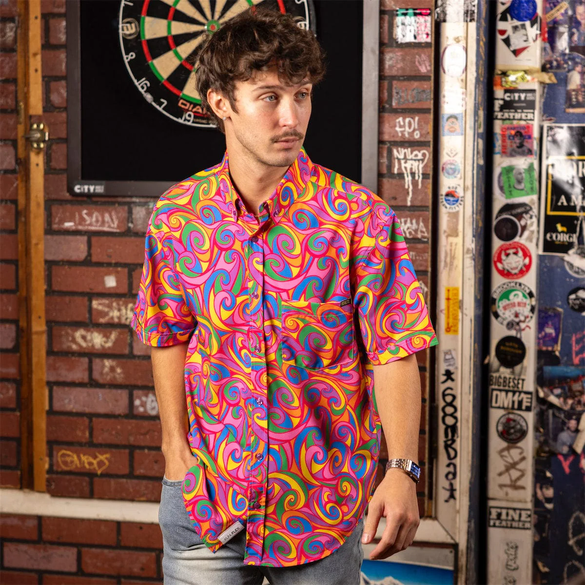 ‘70s Retro "Yeah Maaaaan..." – KUNUFLEX Short Sleeve Shirt - Image 3