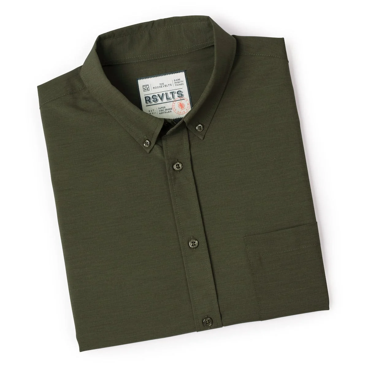 Dusty Olive – KUNUFLEX Short Sleeve Shirt - Image 8