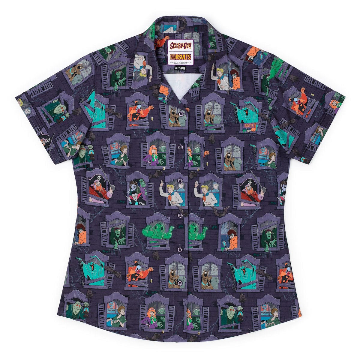 Scooby-Doo "Mansion of Mysteries" – Women's KUNUFLEX Short Sleeve Shirt - Image 2