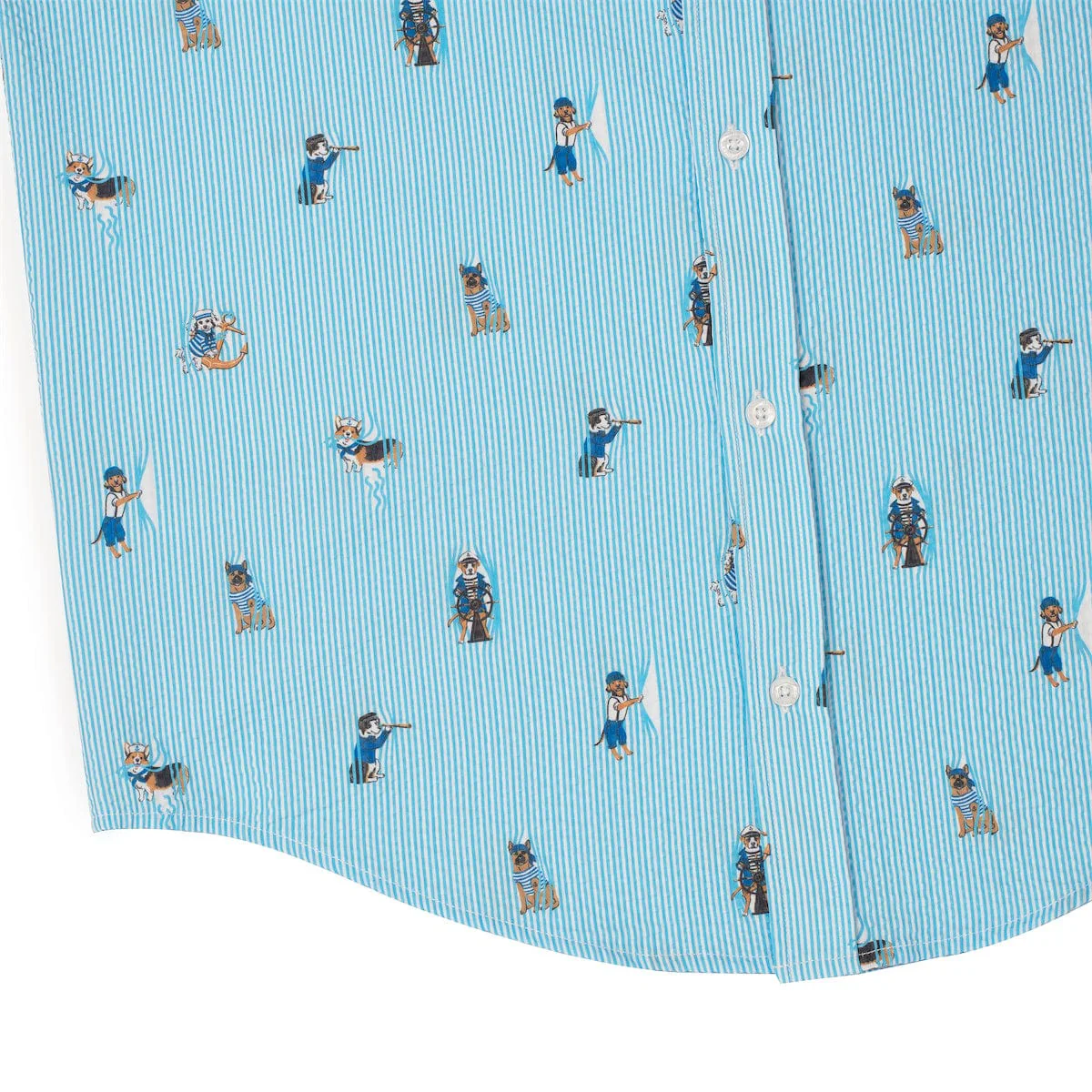 Sea Dogs – Stretch Seersucker Short Sleeve Shirt - Image 7
