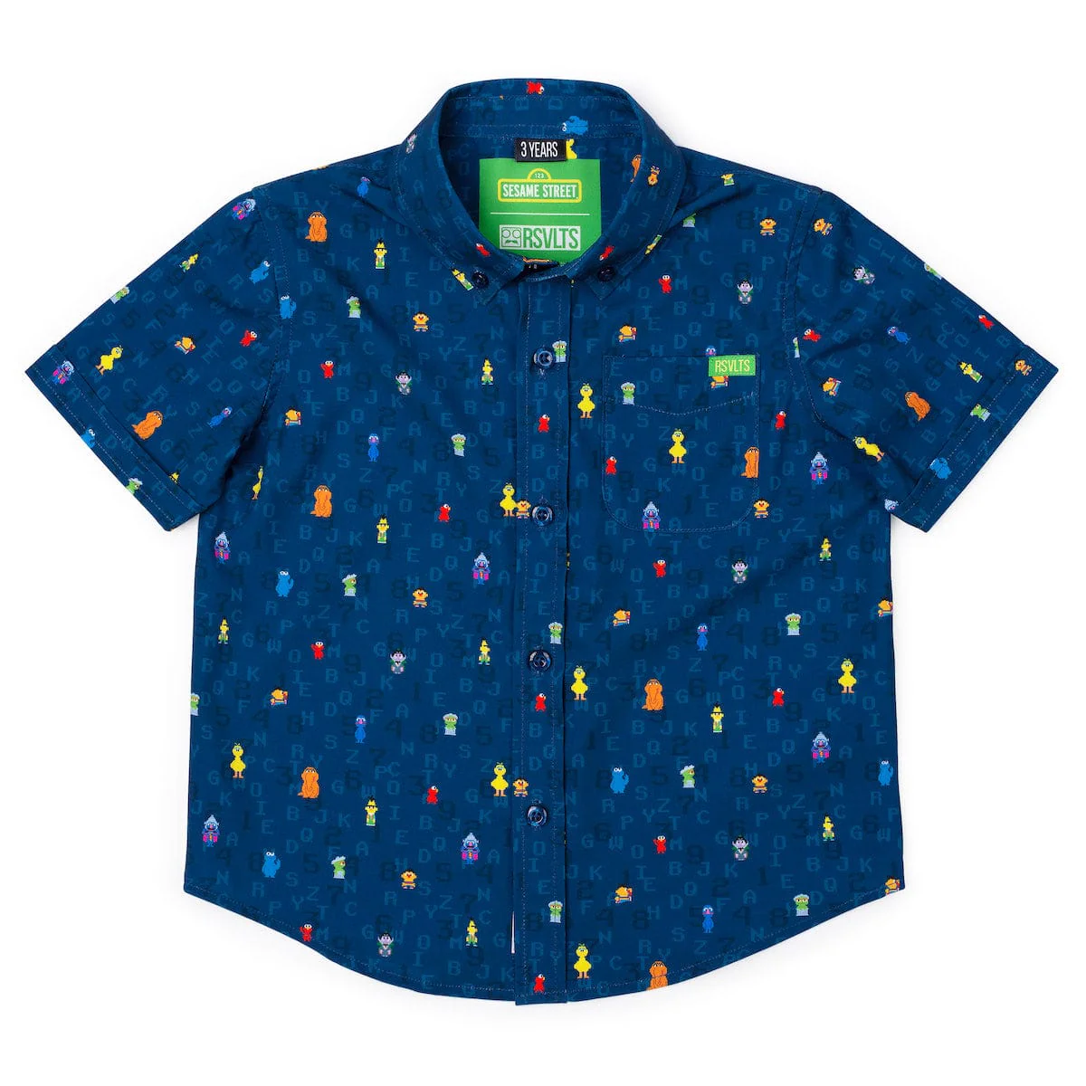 Sesame Street "8-Bit Buddies" – Preschooler KUNUFLEX Short Sleeve - Image 2