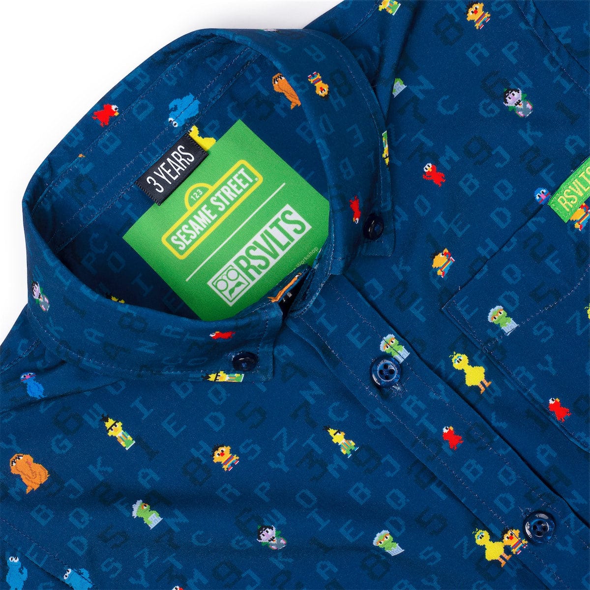 Sesame Street "8-Bit Buddies" – Preschooler KUNUFLEX Short Sleeve - Image 4
