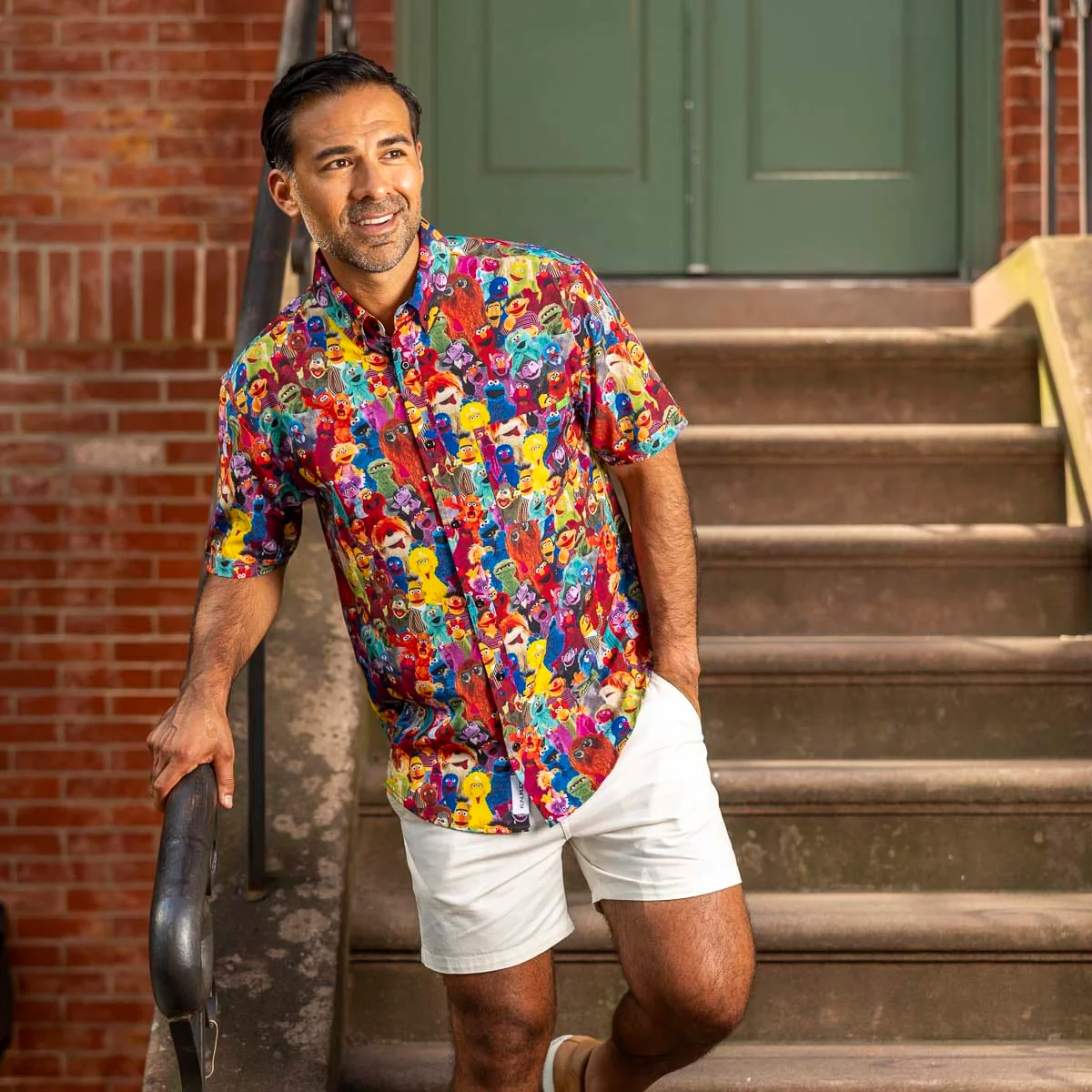 Sesame Street "Block Party" – KUNUFLEX Short Sleeve Shirt - Image 2