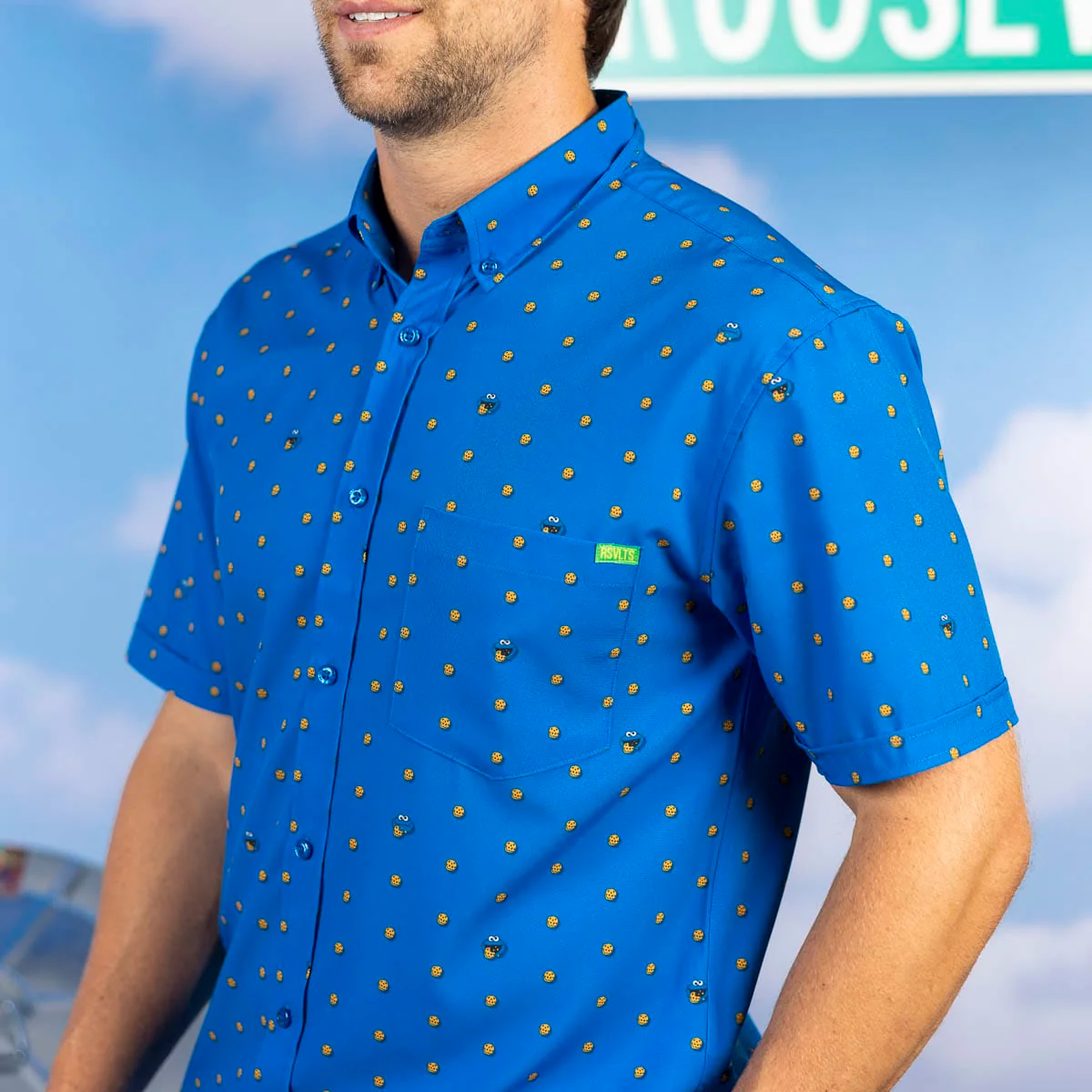 Sesame Street "Me Want Cookie!" – KUNUFLEX Short Sleeve Shirt - Image 4