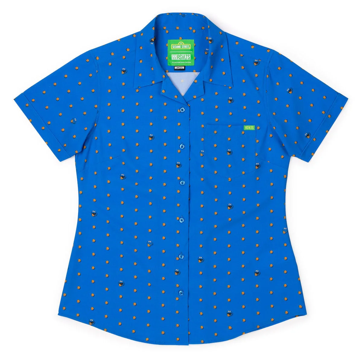 Sesame Street "Me Want Cookie!" – Women's KUNUFLEX Short Sleeve Shirt - Image 2