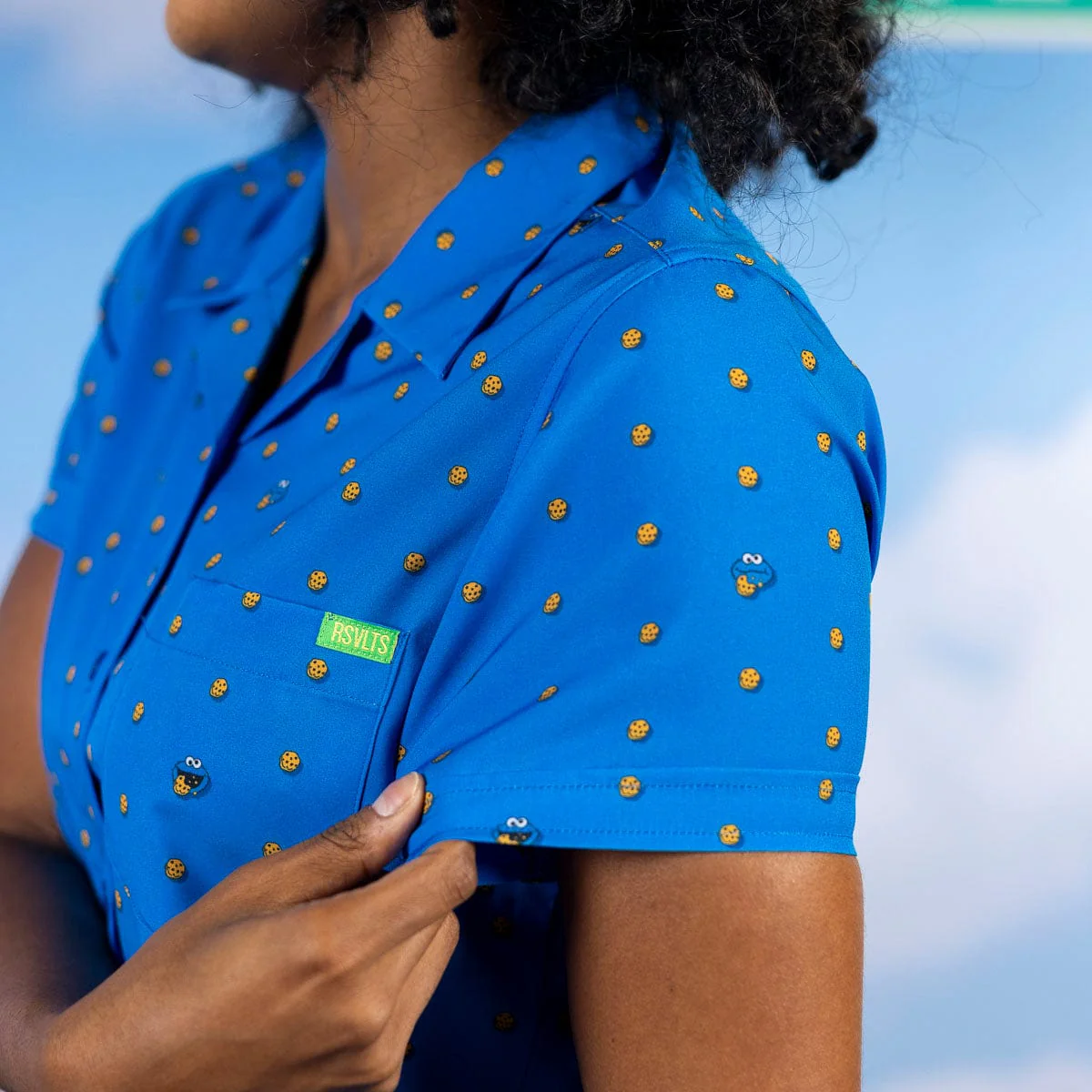 Sesame Street "Me Want Cookie!" – Women's KUNUFLEX Short Sleeve Shirt - Image 5