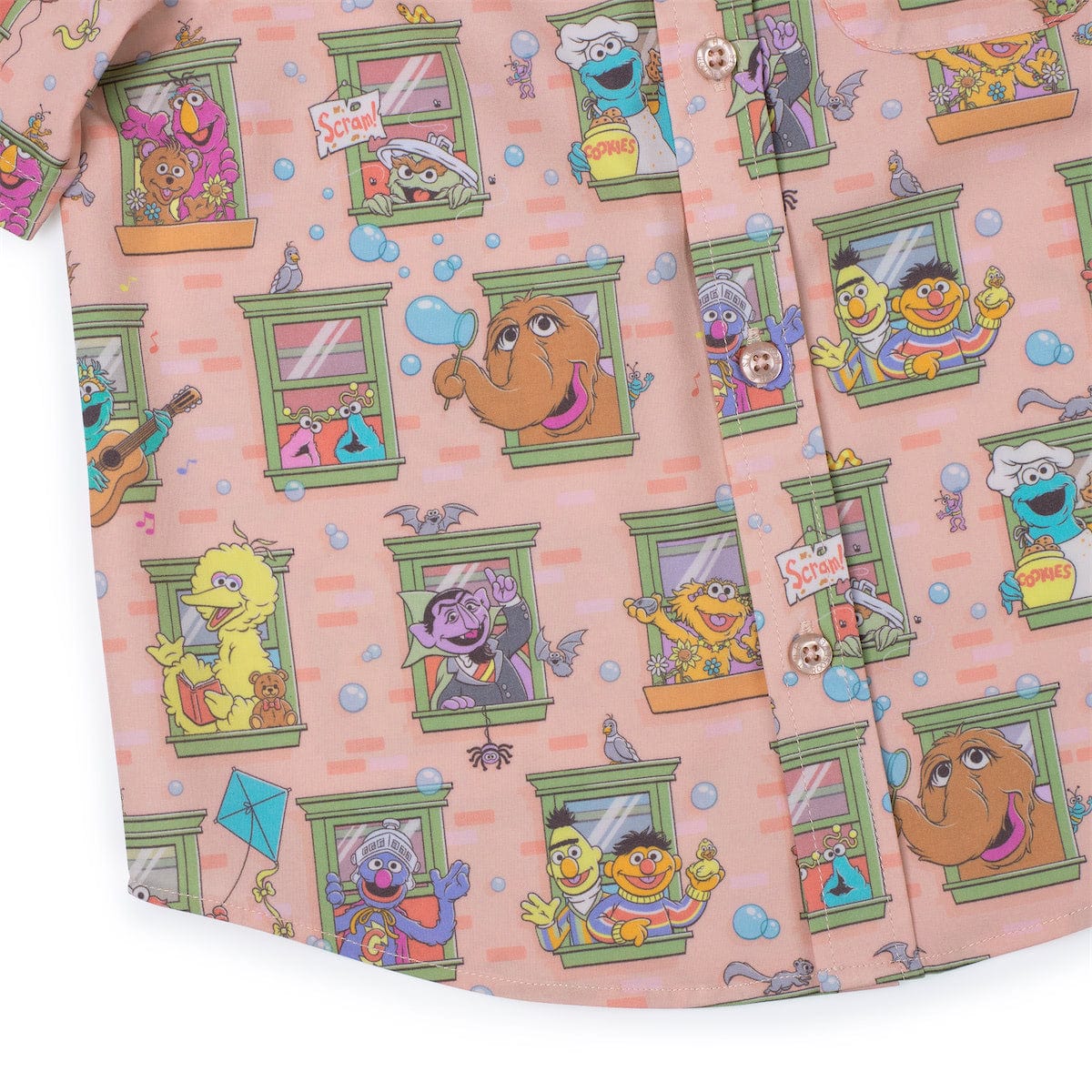 Sesame Street "Welcome to the Neighborhood" – Preschooler KUNUFLEX Short Sleeve Shirt - Image 5