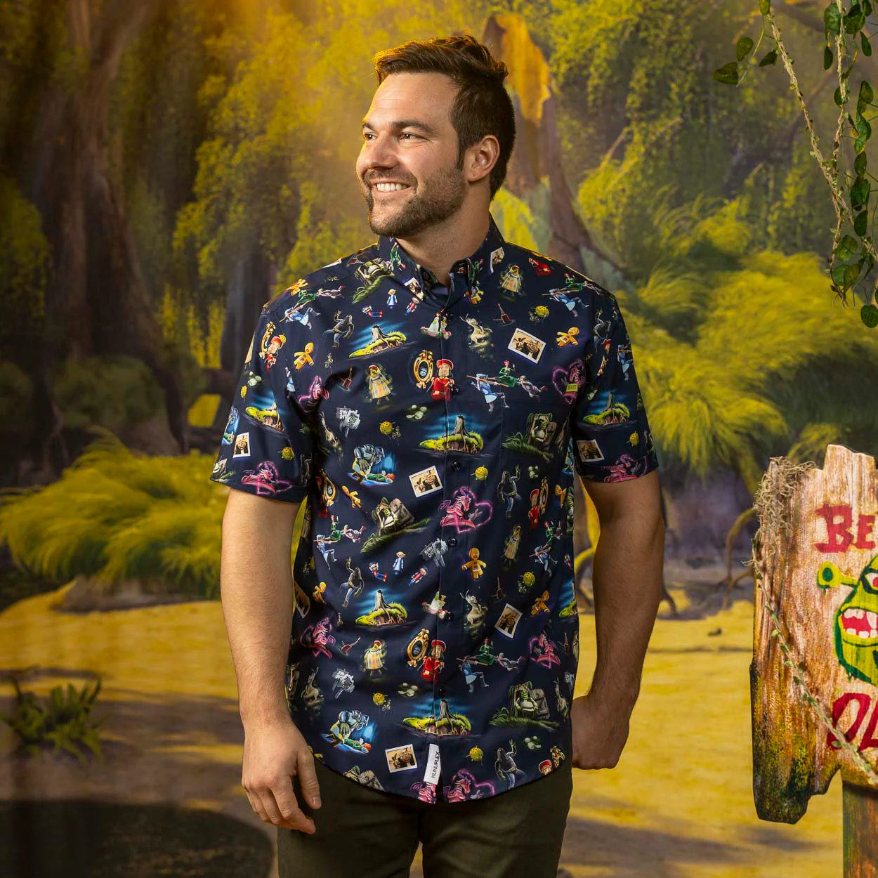 Shrek "Happily Ogre After" – KUNUFLEX Short Sleeve Shirt - Image 3