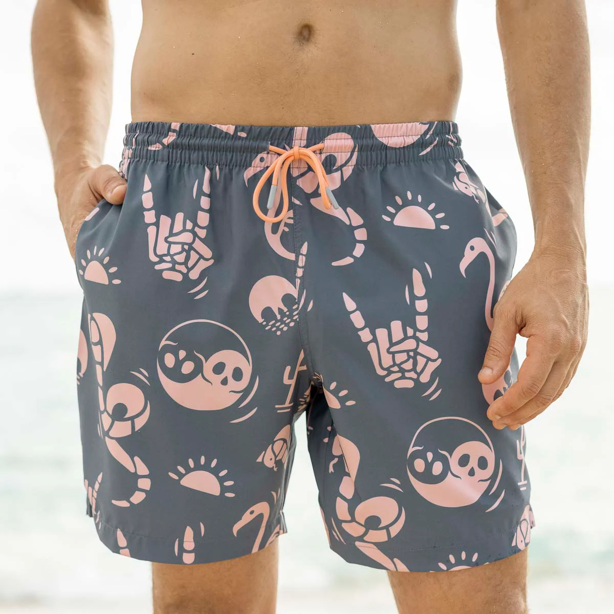 Snakes, Skulls, and Sunsets – Hybrid Shorts