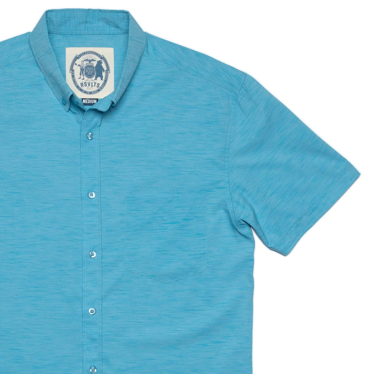 Sky High – Solid Heather KUNUFLEX Short Sleeve Shirt