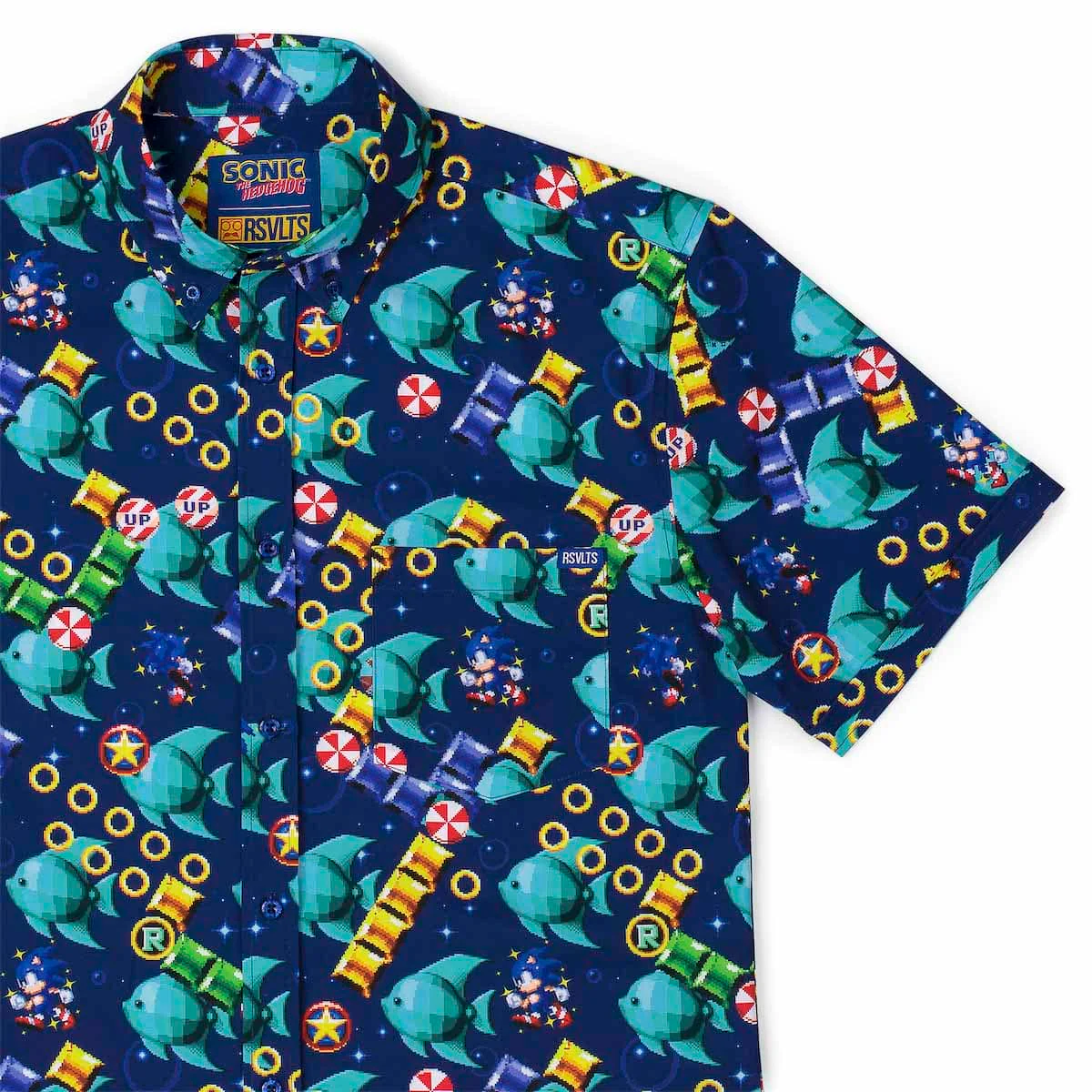 Sonic the Hedgehog "Spinning Maze Mayhem" – KUNUFLEX Short Sleeve Shirt