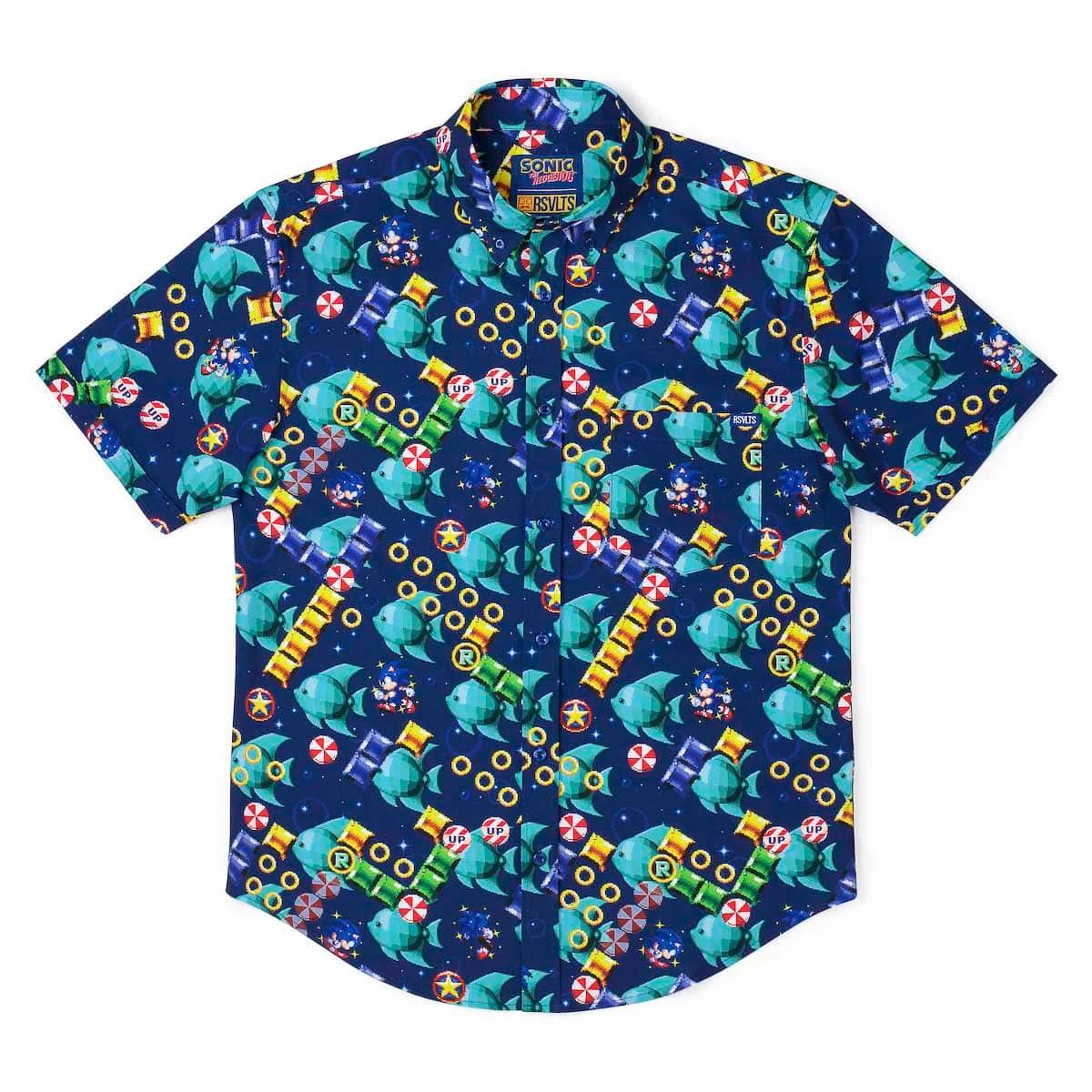 Sonic the Hedgehog "Spinning Maze Mayhem" – KUNUFLEX Short Sleeve Shirt - Image 5