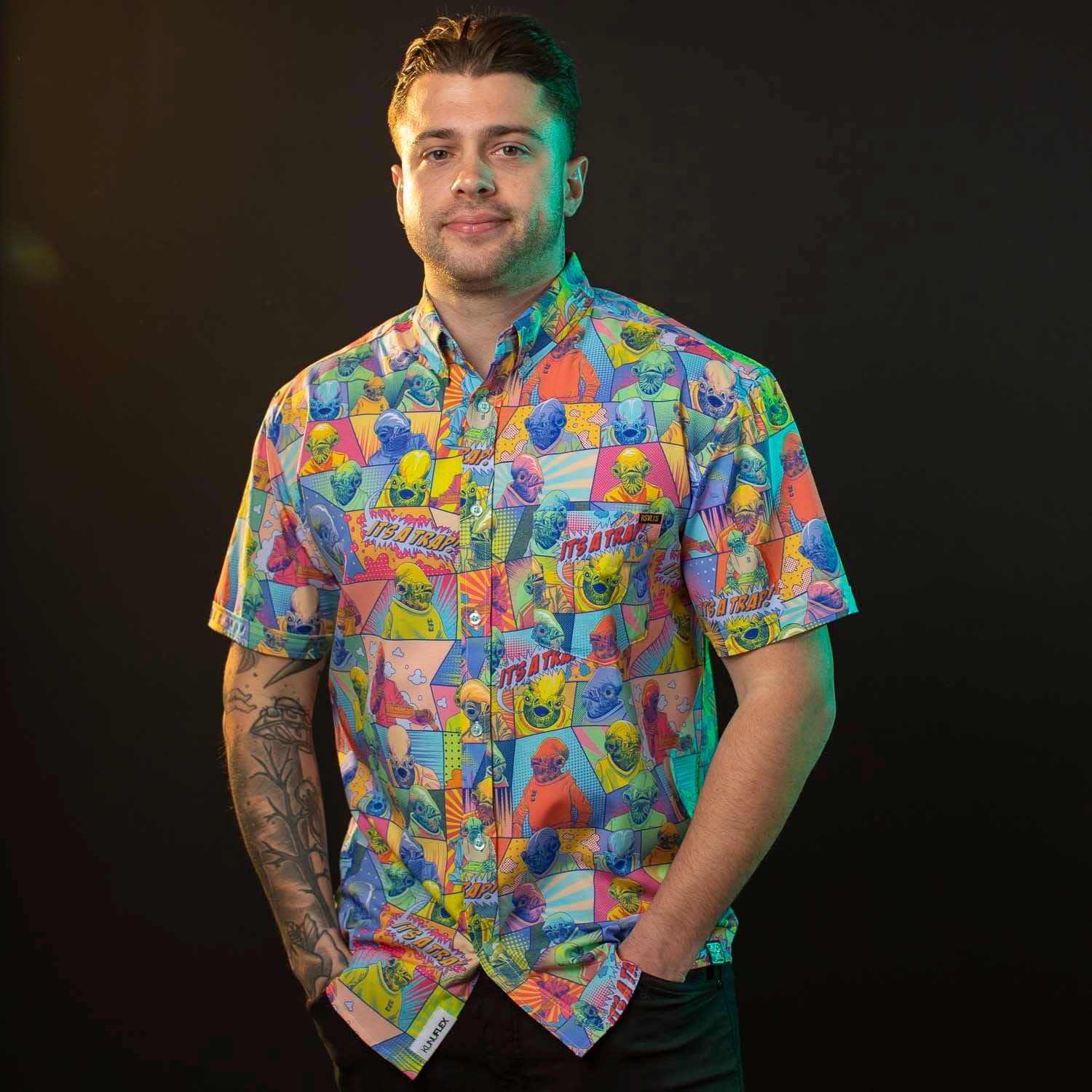 Star Wars™ "IT'S A TRAP!" – KUNUFLEX Short Sleeve Shirt - Image 7
