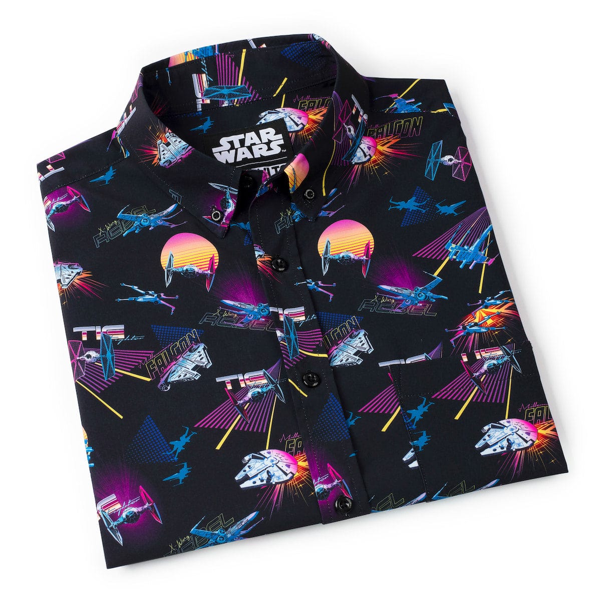 Star Wars™ "Synthwave Dogfight" – KUNUFLEX Short Sleeve Shirt - Image 8