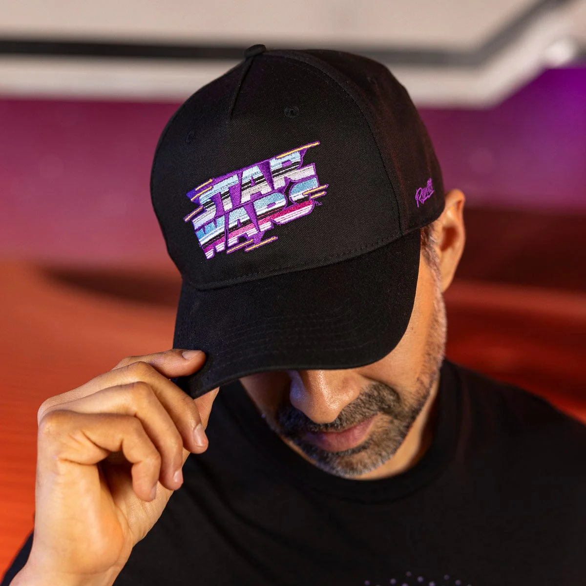 Star Wars™ "Synthwave Logo" – 5-Panel Curved Brim Hat - Image 2