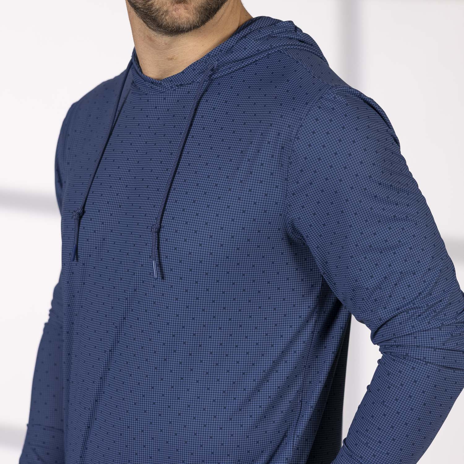 Static Slate Surge – Performance Hoodie