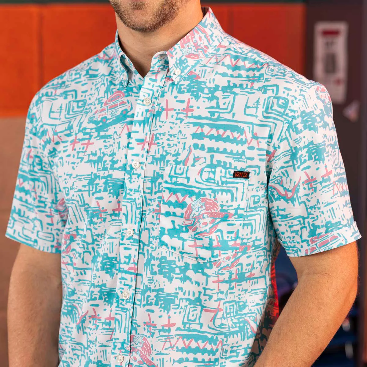 Stranger Things "Surfer Boy Pizza" – KUNUFLEX Short Sleeve Shirt - Image 4