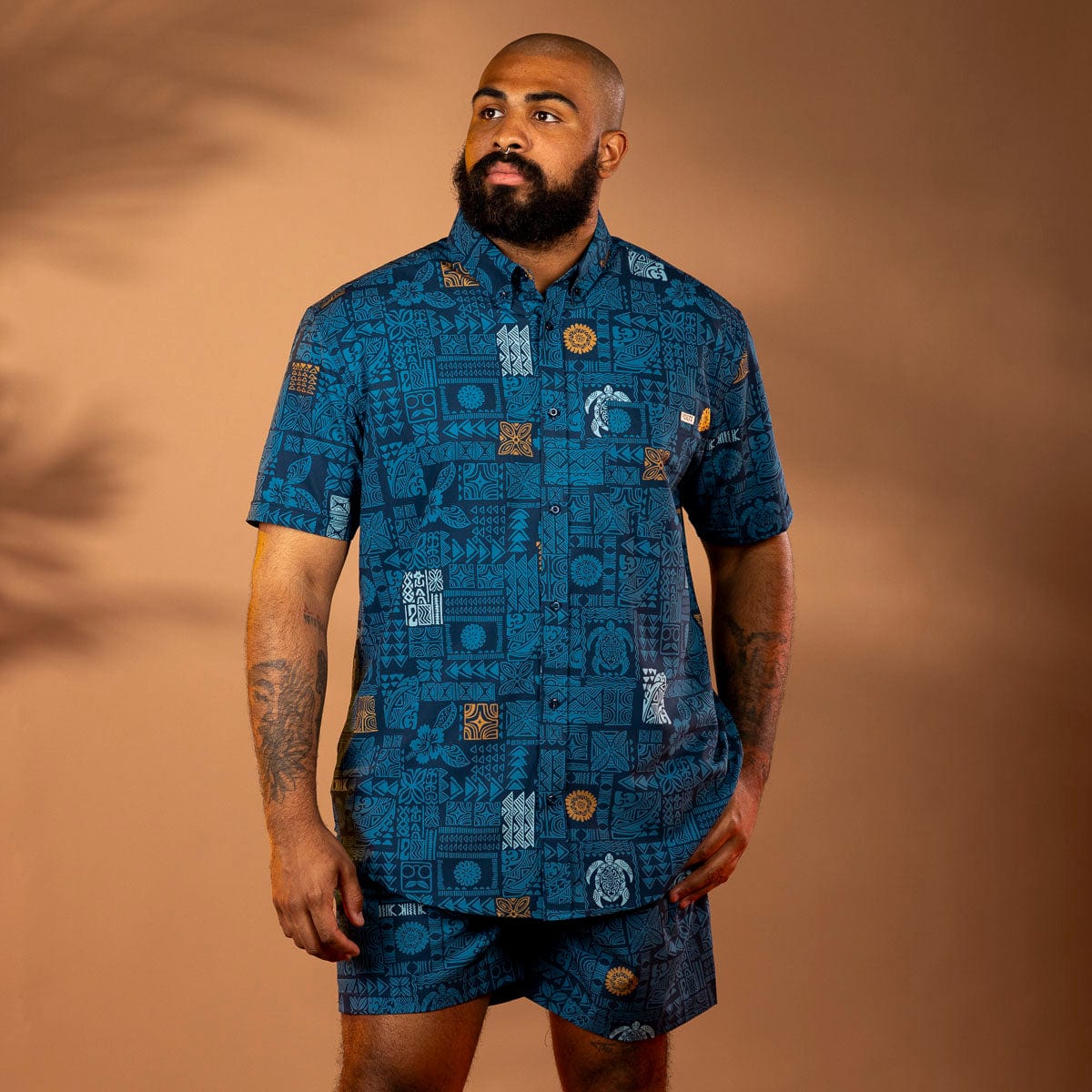 Tahitian Tapestry – KUNUFLEX Short Sleeve Shirt - Image 3