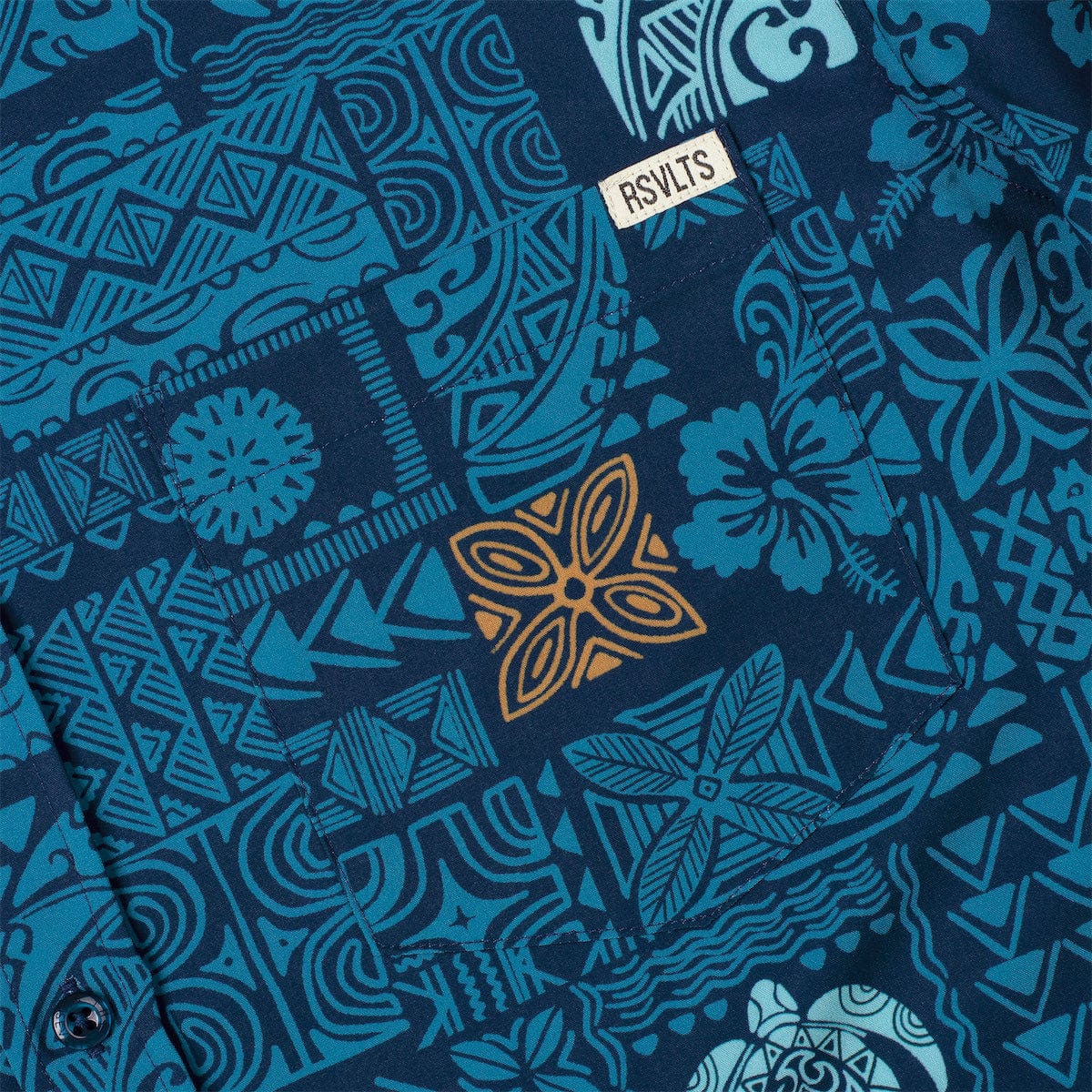 Tahitian Tapestry – KUNUFLEX Short Sleeve Shirt - Image 4