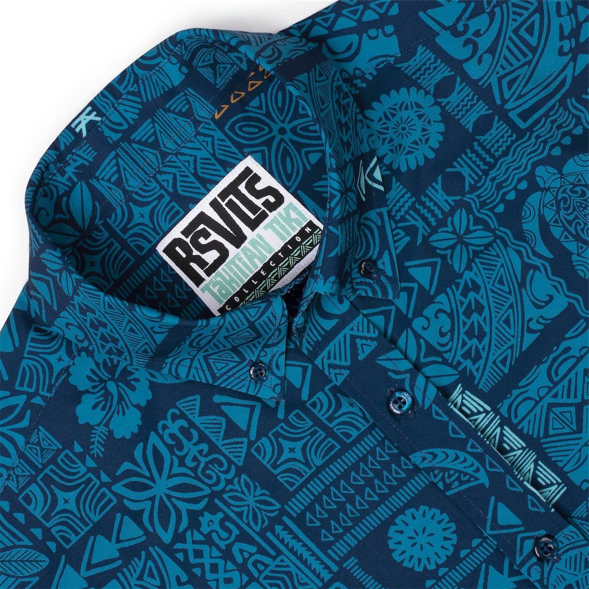 Tahitian Tapestry – KUNUFLEX Short Sleeve Shirt - Image 7