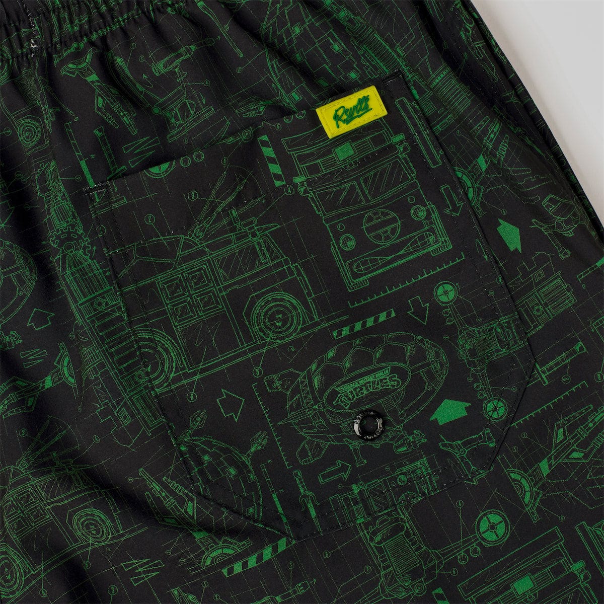 Teenage Mutant Ninja Turtles "Greenprints" – Hybrid Shorts - Image 3