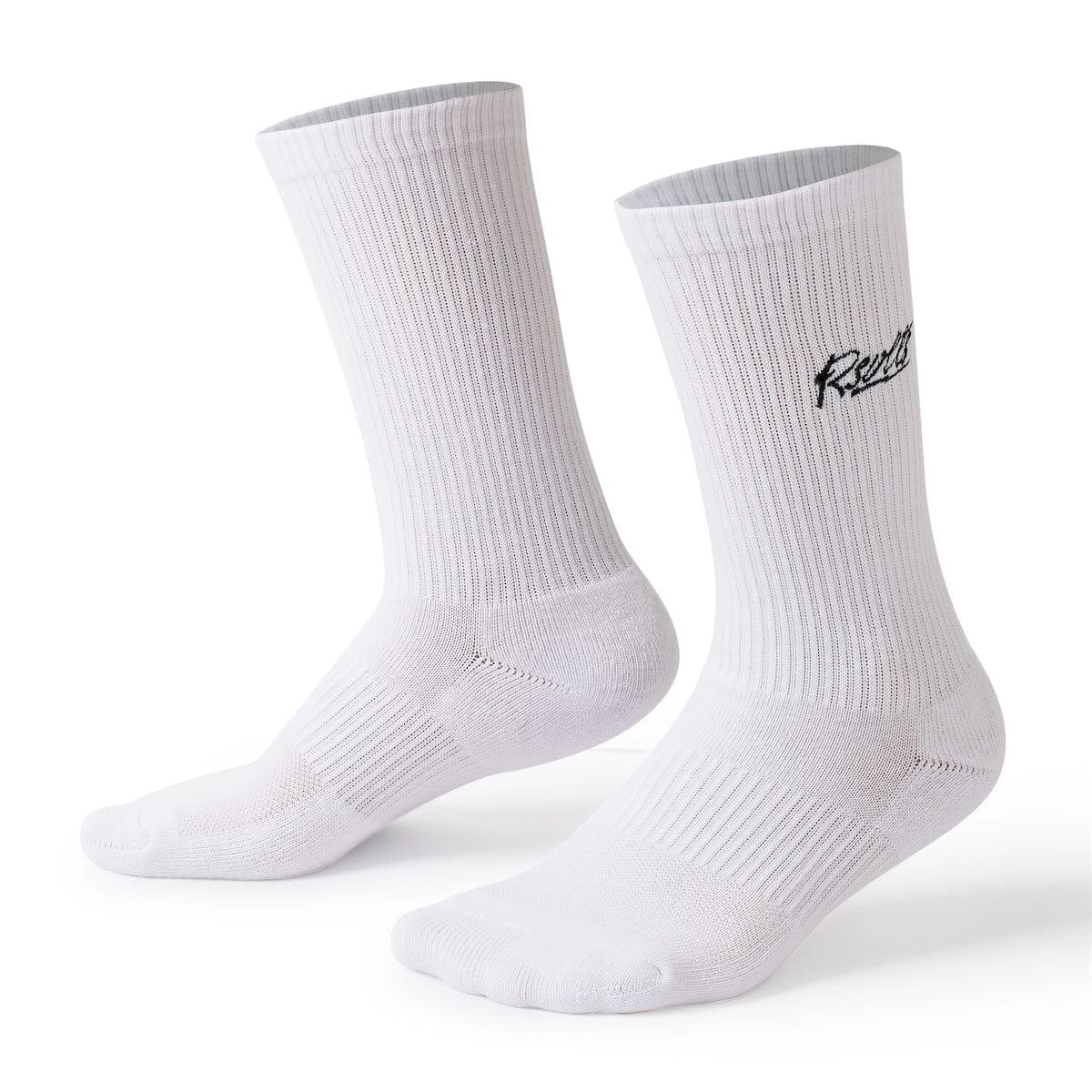 The Bolt (White) – Crew Socks