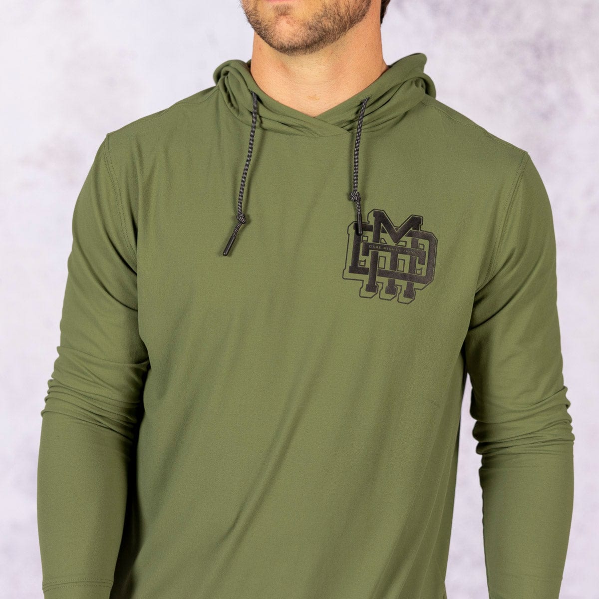 The Monogram (Surplus Olive) – Performance Hoodie - Image 6
