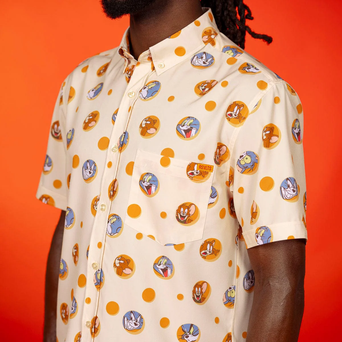 Tom and Jerry "Swiss Cheesin’" – KUNUFLEX Short Sleeve Shirt - Image 4