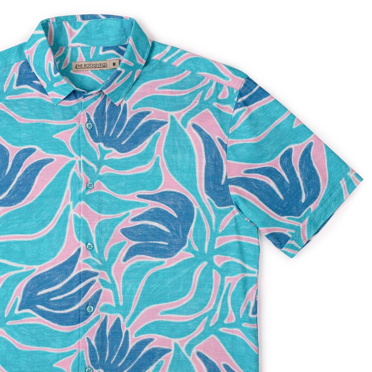 Turq Tropic – Bamboo Short Sleeve Shirt - Image 2