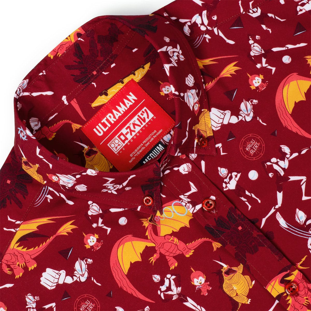 Ultraman "Red Rising" – KUNUFLEX Short Sleeve Shirt - Image 4