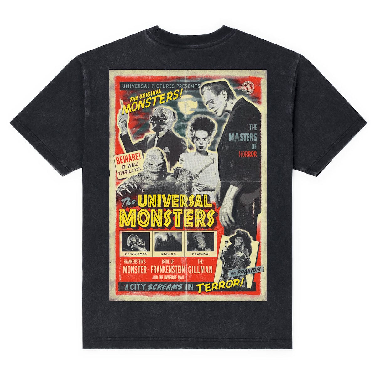 Universal Monsters "Masters of Horror" – Vintage Crewneck Tee - Image 5