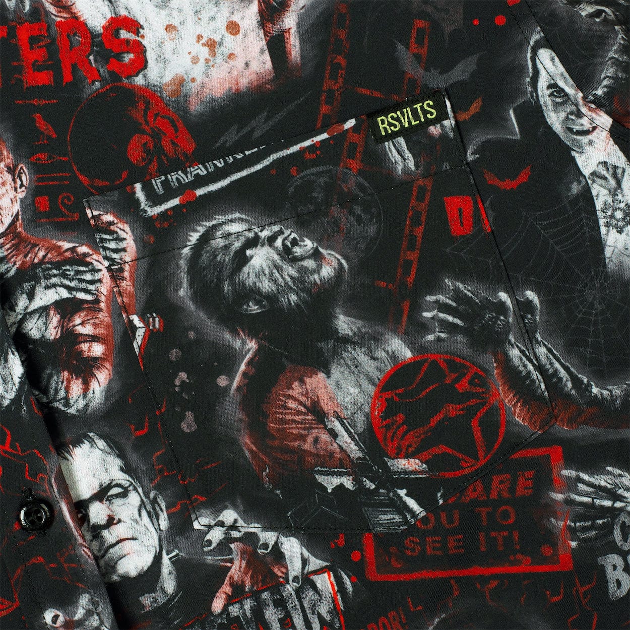 Universal Monsters "Now Slaying" – KUNUFLEX Short Sleeve Shirt - Image 3
