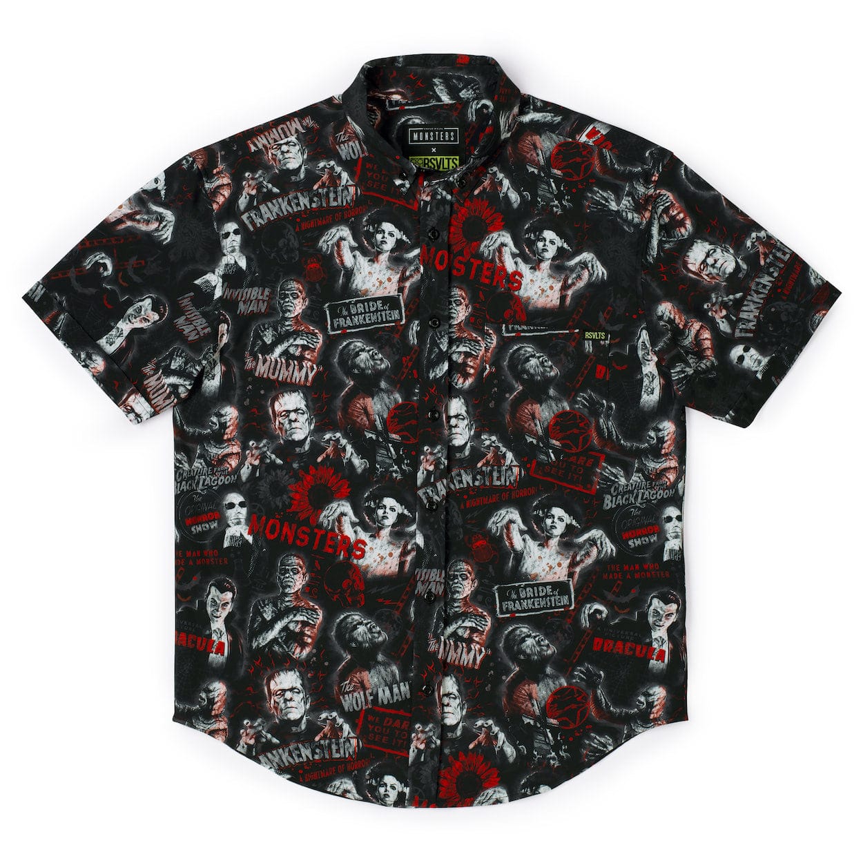 Universal Monsters "Now Slaying" – KUNUFLEX Short Sleeve Shirt - Image 4