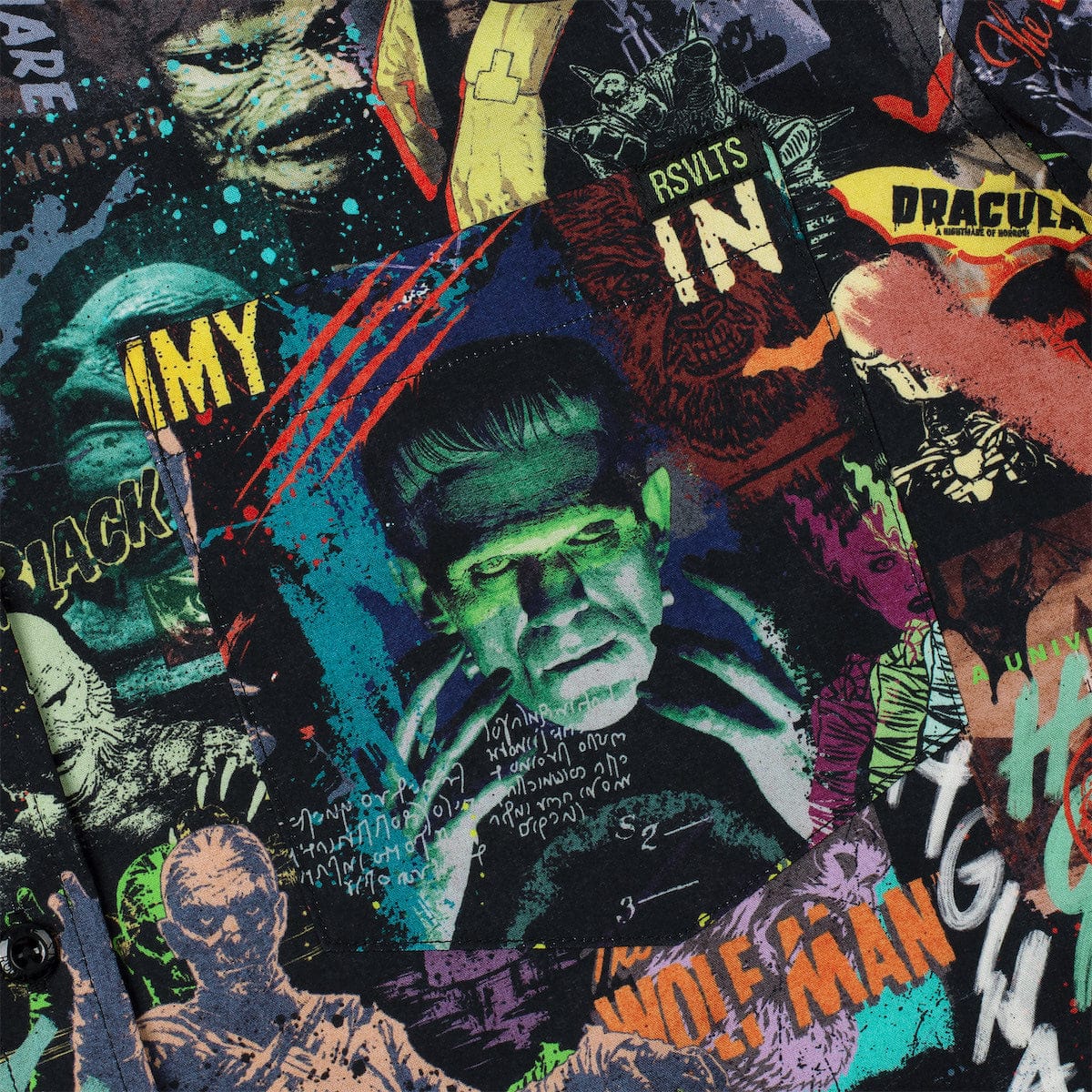 Universal Monsters "Street Art Scare-athon" – KUNUFLEX Short Sleeve Shirt - Image 3