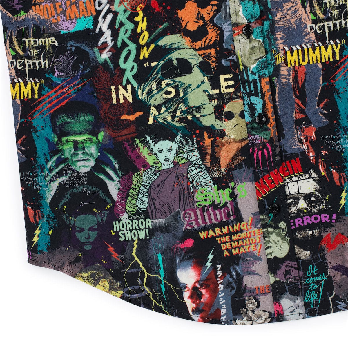 Universal Monsters "Street Art Scare-athon" – KUNUFLEX Short Sleeve Shirt - Image 7