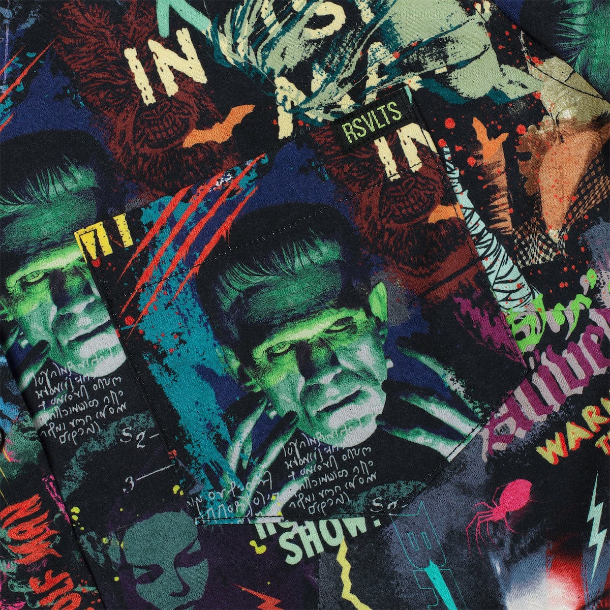 Universal Monsters "Street Art Scare-athon" – Women's KUNUFLEX Short Sleeve Shirt - Image 4